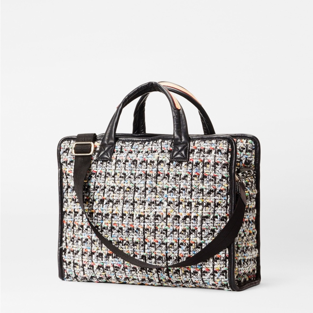 MZ Wallace Medium Box Tote Boucle Tweed